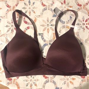 Aerie Sunnie Wireless Bra, Maroon Size 36 D